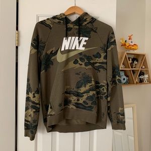 The force is female Nike camouflage hoodie